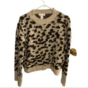 H&M Cheetah print sweatshirt